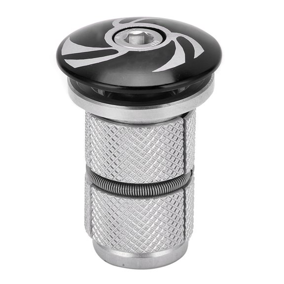Vowen Headset Compression Plug, 6061 Aluminum Alloy Front Fork Steerer Expander Top Cap for 1-1/8 in / 28.6 mm Mountain and Road Bike Head Tube, 1.2 in / 31.7 mm Cover Diameter, M6 Screw, Black