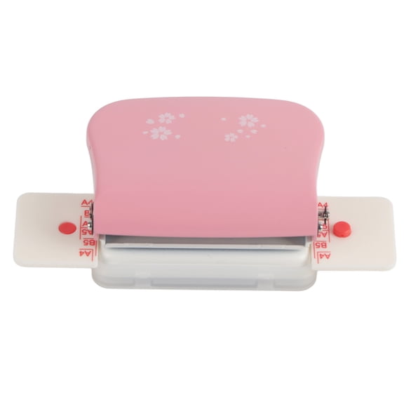 Vowen Manual Binding Machines Multipurpose 6 Holes Cinch Paper Binding Machine for Home Office Pink, Alloy Steel and ABS Material, Practical Mini Hole Puncher Tool for A4 B5 A5 Paper Flipcharts