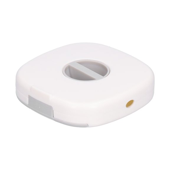 Vowen Multipurpose Rotatable Data Cable Organizer with Phone Holder, ABS Telephone Cord Winder Storage Box, White, 1 Count