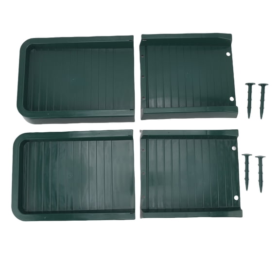 Vowen Rain Gutter Downspout Extension Weather Proof PP Splash Block for Outdoor, Green, 23.62 inches