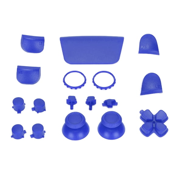 Vowen Replacement Buttons L2 R2 Full Button Set Repair Kit for PlayStation 5 Controller, Custom DIY Gaming Accessories in Blue, High Strength ABS