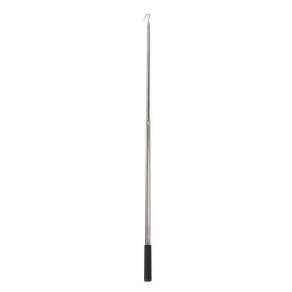 Vowen Stainless Steel Cargo Retriever Reach Tool with L and J Hooks, 2.5 to 6.4 ft Telescoping Pole