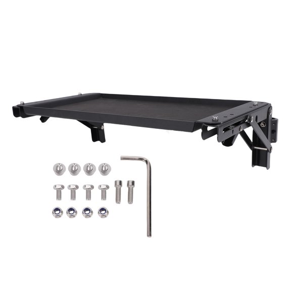 Vowen Toolbox Folding Table Compatible with Packout System Aluminum Alloy Side Tray Heavy Duty Portable Workstation Storage Shelf