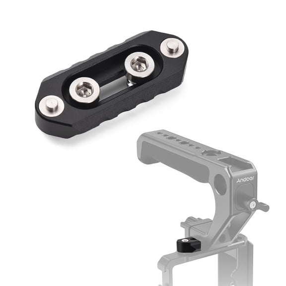 Vowen Universal NATO Rail 4.9cm/1.9in Mini Safety Rail Quick Release Anti-Off Aluminum Alloy with 1/4 Inch Screws for NATO Handle Camera Cage Mount