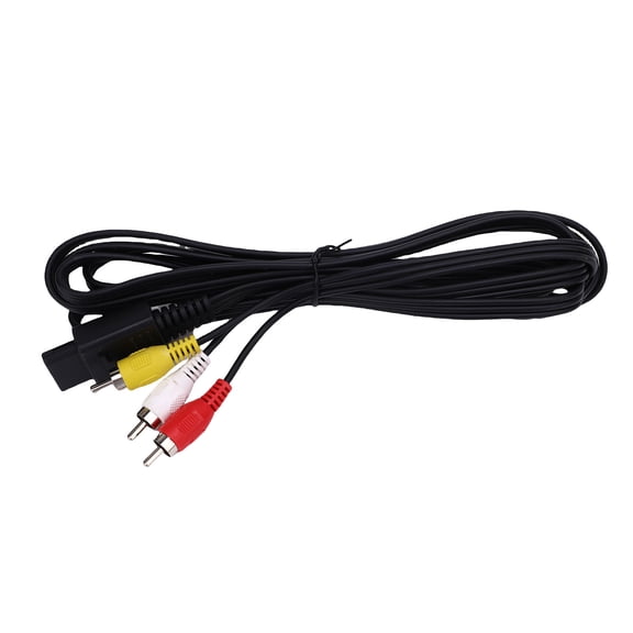 Vowen Upgraded AV Composite Cable Fit for SNES, Famicom, N64, and GameCube Consoles, Clear and Stable Video Stereo Signal Transmission PVC Cord Replacement, 3.67 oz