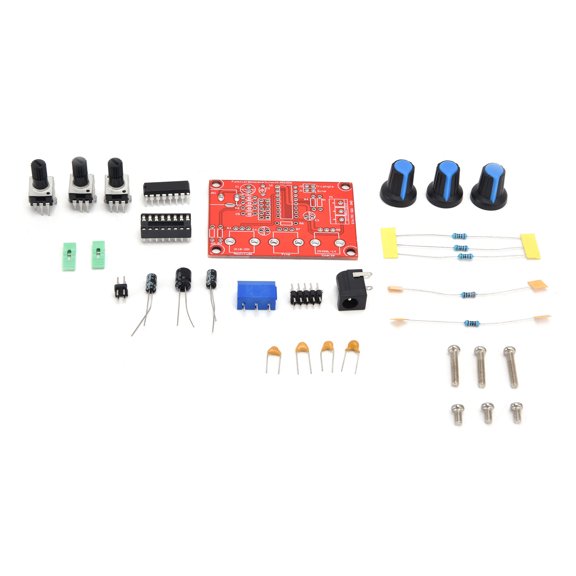 Vowen XR2206 Signal Generator Kit DIY Function Frequency Module Sine Triangle Square Wave Adjustable 1Hz-1MHz Output With Acrylic Case High Precision Electronics Parts For Laboratory Testing