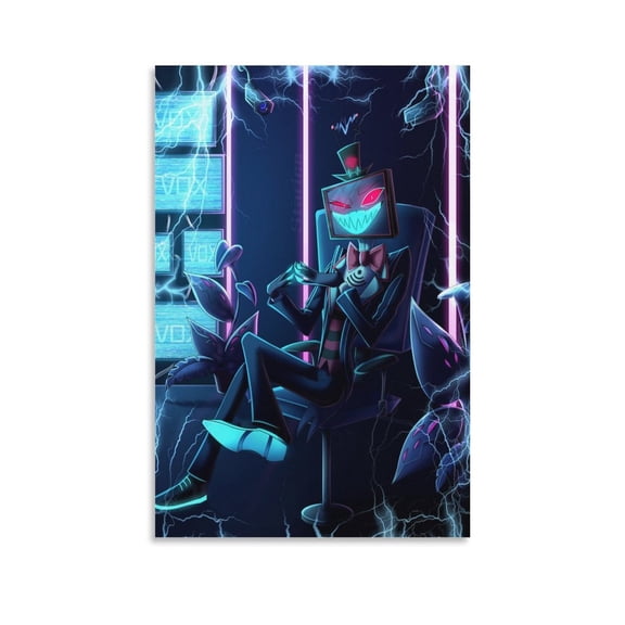 Vox Hazbin Hotel Poster Home Decor Poster Wall Art Hanging Picture Print Bedroom Decorative Painting Posters Room Aesthetic 12x18inch(30x45cm)