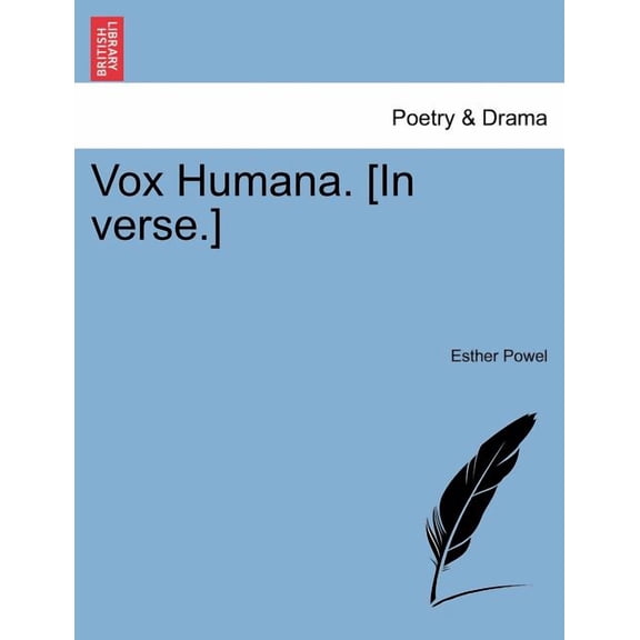Vox Humana. [In Verse.] (Paperback)