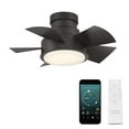 thumbnail image 1 of Vox 26" Bronze Dimmable LED Smart Flush Mount Ceiling Fan with Remote Control, 1 of 7