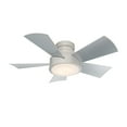 thumbnail image 1 of Vox Indoor and Outdoor 5-Blade Smart Flush Mount Ceiling Fan 38in Titanium with 3000K LED Light Kit and Remote Control, 1 of 3