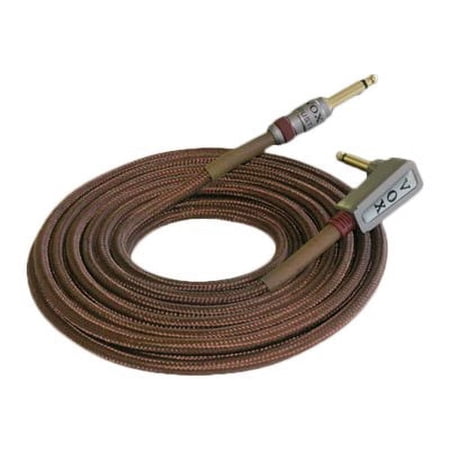 Vox Class A - Audio cable angled straight - 19.7 ft - double shielded - brown
