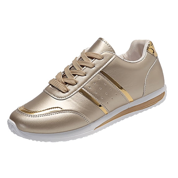 VoxSoles Leather Sneakers for Women Lace-Up Low Top Comfortable Cushioned Walking Shoes Outdoor Running Workout Athleti𝖼 Jogging Fashion Sneaker Casual Lightweight Breathable Orthotic Shoes