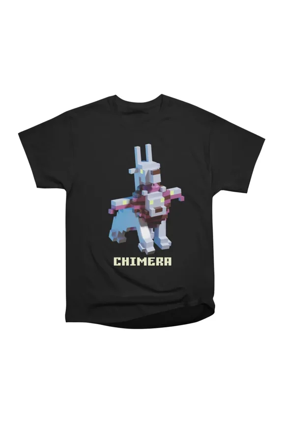 Voxel Adventures Arcane Chimera T-Shirt Tee Gift For Him Merch For Her Apparel For Friend