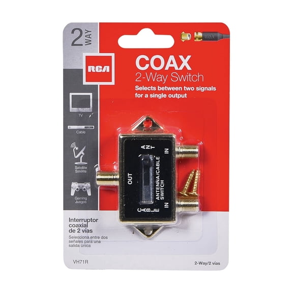 Voxx Accessories RCA A/B Coax Switch - Pack of 5