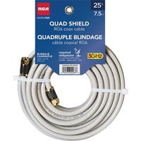 Voxx Accessories RCA Quad Shield Coaxial Cable - Pack of 24