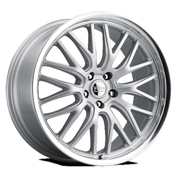 Voxx Masi 19x8.5 +35 Silver Mirror Machined Lip Wheel 5x120 (QTY 1)