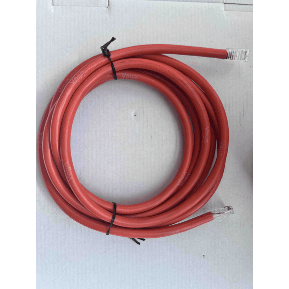 Voya 10Gbps Snagless Shielded Cat 6A Ethernet Cable - 14ft, Cat 6A Cable, Cat6A Cord, Ethernet Cord, Red