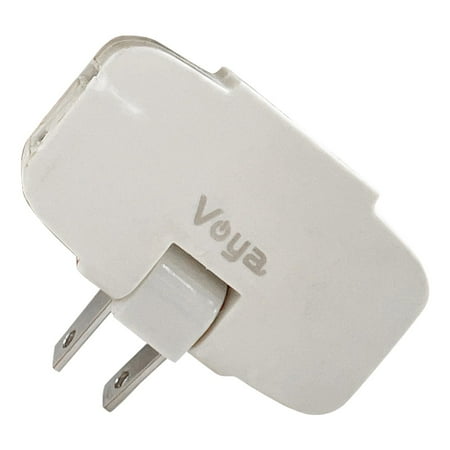 Voya Wall Adapter, Electrical 4 Way Outlet Expander Plug, Multi Plug Extender Splitter, Multiple Ungrounded Mini Plug Wall Tap