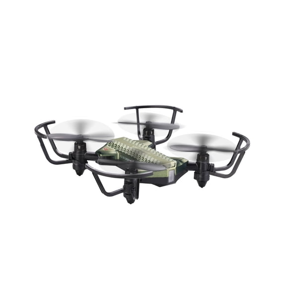 Voyage Aeronautics VA-2080 Compact Micro Drone with LED Head and Tail Lamps, Green, 4 inches, for Ages 8 and Older