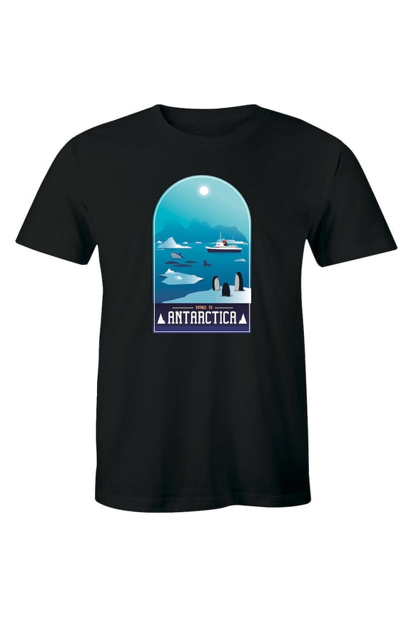 Voyage To Antarctica Penguins And Sea, Mountain Men'S T-Shirt Animals All Size S-5Xl