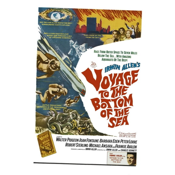 Voyage To The Bottom Of The Sea Movie Poster 24In x36In Art Poster 24x36 Square Adults AB Posters