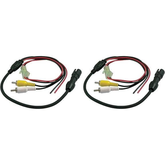 Voyager 31300006 4-pin Female Camera Adapter to RCA with Power, Used to Tie Camera into Multi-plexing Systems and/or Video and Digital Recorders - Pack of 2