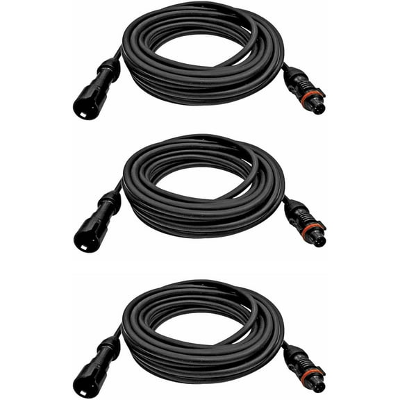 Voyager CEC15 Rear View LCD Monitor Extension Cables, 15ft Long, Connects a Voyager LCD Observation Monitor with a Voyager Side or Rear Camera (Pack of 3)