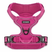 Voyager Dog Harness Dual Leash Attachment No-Pull Control Adjustable Soft But Strong Pet Harness For Medium And Large Dogs With 3M Reflective Technology - Fuchs