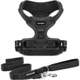 thumbnail image 1 of Voyager Dog Harness Dual Leash Attachment No-Pull Control Adjustable Soft by Strong Pet Harness for Medium and Large Dogs with 3M Reflective Technology with Leash Included - Black, S (Chest 22-27"), 1 of 8