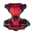thumbnail image 1 of Voyager Dog Harness Dual Leash Attachment No-Pull Control Adjustable Soft but Strong Pet Harness for Medium and Large Dogs with 3M Reflective Technology - Red Lattice, S (Chest: 16 - 20"), 1 of 7