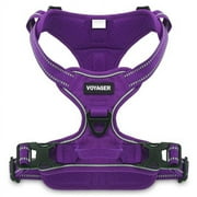 Voyager Dual Attachment No-Pull Adjustable Dog Harness - Purple Lattice, X-Large