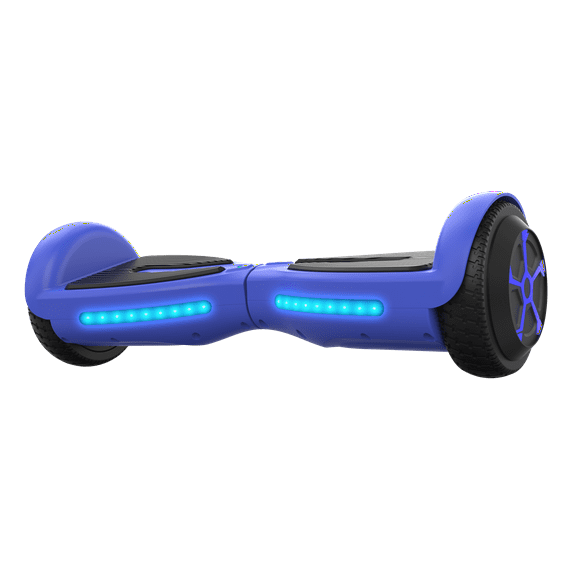 Voyager Hover Flow, Blue Hoverboard with Lights for Kids