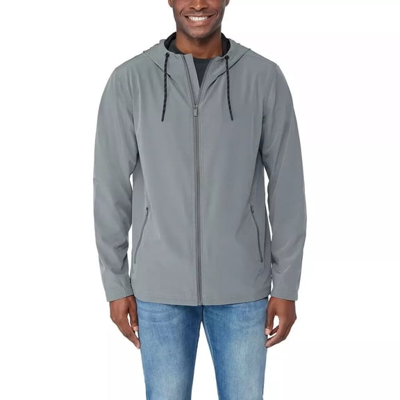 Voyager Hybrid Jacket Windbreaker Water Repellent UV Protection | Gray, X-Large