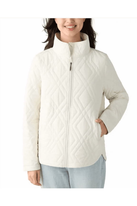 Ladies' Quilted Lightweight Jacket Cream XL