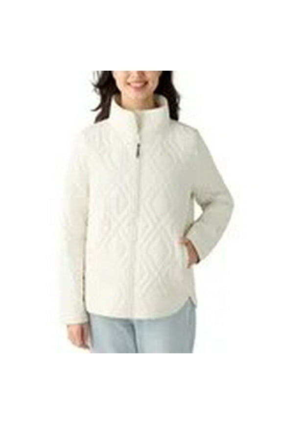Ladies' Quilted Lightweight Jacket Cream XS
