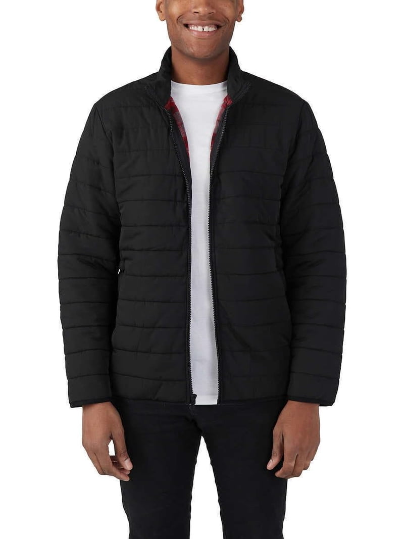 K☺︎☺︎ Voyager Men Fleece Lined Puffer Jacket | Black, Medium - Walmart.com