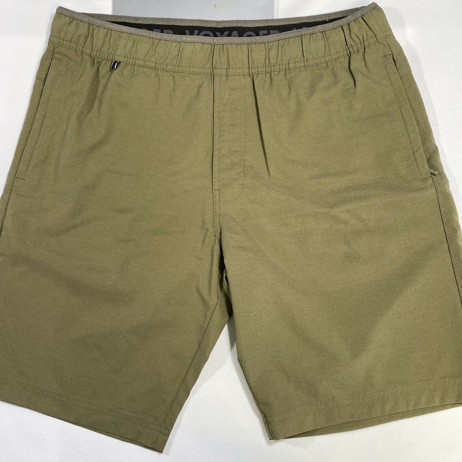 Voyager Mens Dusky Green Travel Shorts Size M Medium