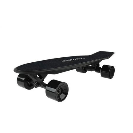 Voyager Neutrino Black Electric Standard Skateboard 72mm Wheels, with Bluetooth Remote for Kids