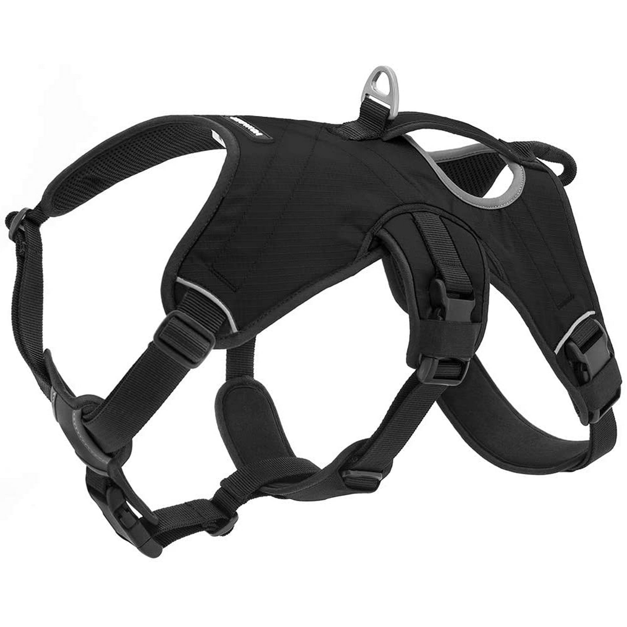 Padded Foam Mesh Dog Harness - Black