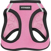 Voyager Step-In Air Dog Harness - All Weather Mesh Step in Vest Harness for Small and Medium Dogs by Best Pet Supplies - Harness (Pink), Small