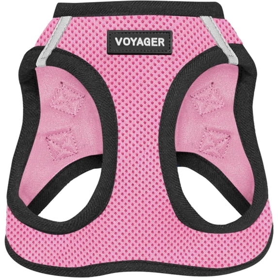 Voyager Step-In Air Dog Harness - All Weather Mesh Step in Vest Harness for Small and Medium Dogs by Best Pet Supplies - Harness (Pink), Small