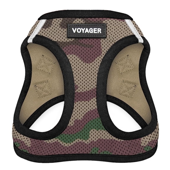 Voyager Step-In Air Dog Harness - All Weather Mesh Step in Vest Harness for Small and Medium Dogs by Best Pet Supplies - Harness (Army/Black Trim), XXX-Small