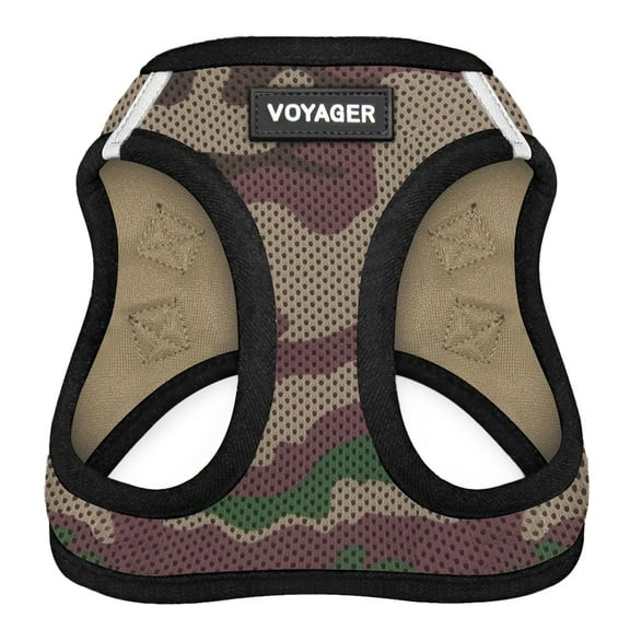 Voyager Step-In Air Dog Harness - All Weather Mesh Step in Vest Harness for Small and Medium Dogs by Best Pet Supplies - Harness (Army/Black Trim), XXX-Small