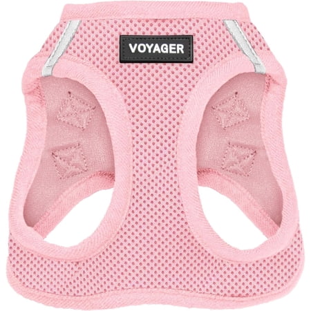 Voyager Step-in Air Dog Harness - All Weather Mesh, Step in Vest Harness for Small Dogs and Cats by Best Pet Supplies - Pink, XX-Small (Chest: 10.5" - 13.5")