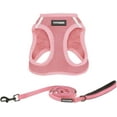 thumbnail image 1 of Voyager Step-In Air All Weather Mesh Harness & Reflective Dog Leash Combo w/ Neoprene Handle 5ft , For Small to Large Breed Dogs Cute & Heavy Duty, Best Pet Supplies- Pink Pink Trim, XS, 1 of 10