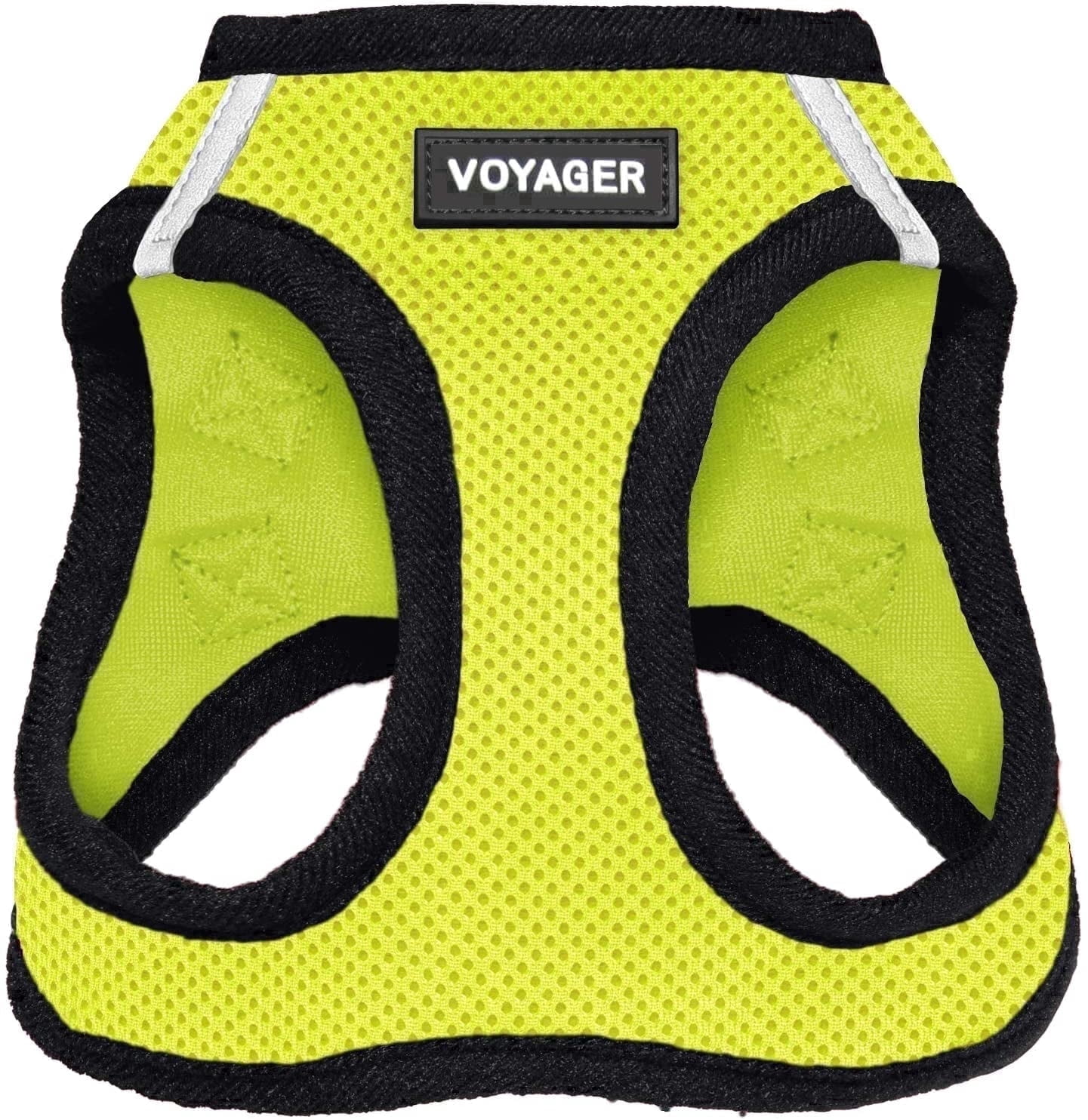 Voyager Step-in Air - All Weather Cat Mesh Harness by Best Pet Supplies - Lime Green Base, XXXS