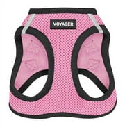 Voyager Step-in Air Cat Harness - All Weather Mesh Step in Vest Harness for Small and Medium Cats by Best Pet Supplies - Harness (Pink/Black Trim), XXXS (Chest: 9.5-10.5")