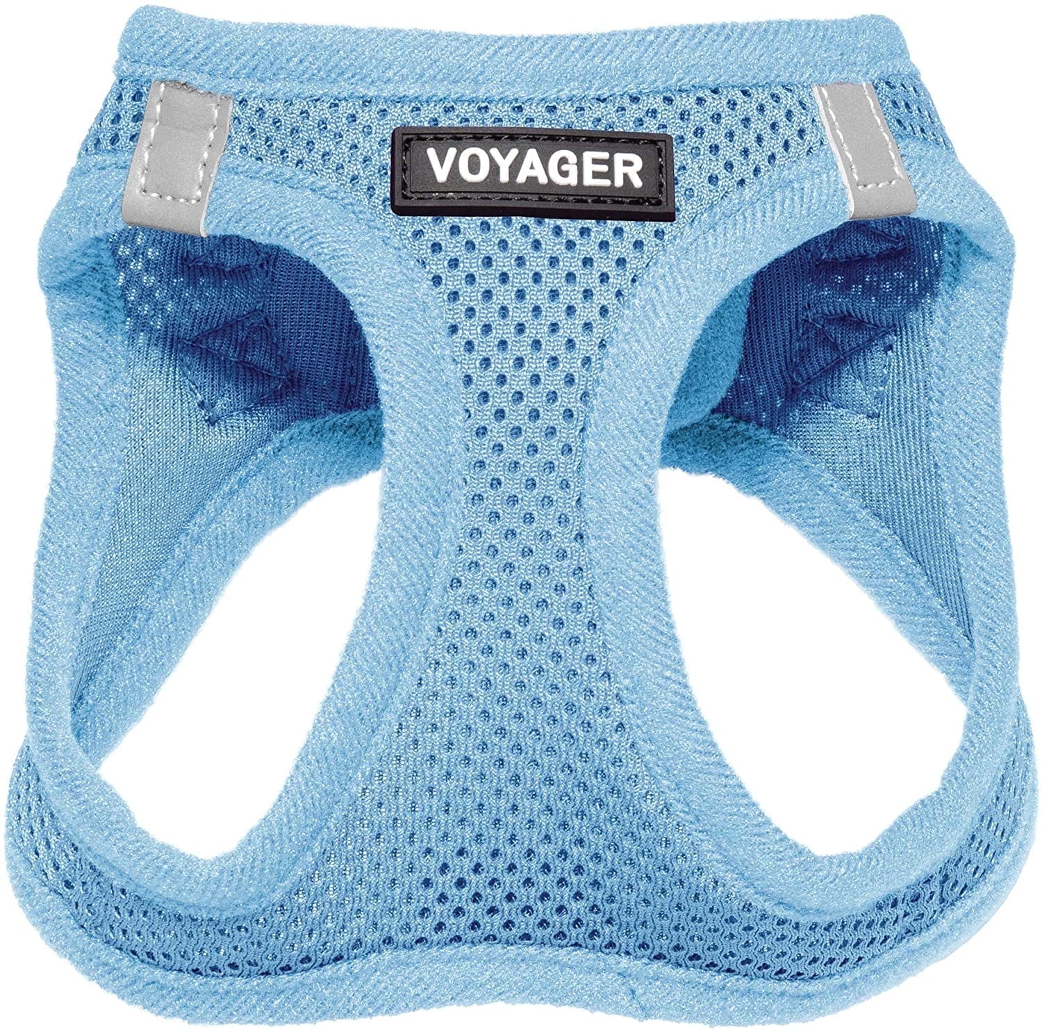 Voyager Step-in Air Dog Harness - All Weather Mesh Step in Vest Harness for Small and Medium Dogs and Cats by Best Pet Supplies - Harness (Baby Blue), L (Chest: 18-20.5")