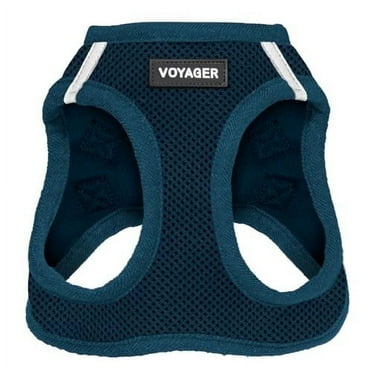 Voyager Step-in Air Dog Harness - All Weather Mesh Step in Vest Harness for Small and Medium Dogs and Cats by Best Pet Supplies - Harness (Blue), L (Chest: 18-20.5")