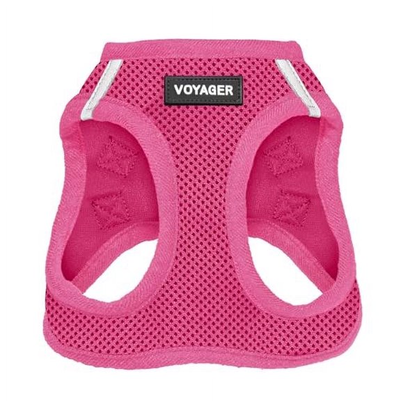 Voyager Step-in Air Dog Harness - All Weather Mesh Step in Vest Harness for Small and Medium Dogs and Cats by Best Pet Supplies - Harness (Fuchsia), XL (Chest: 20.5-23")